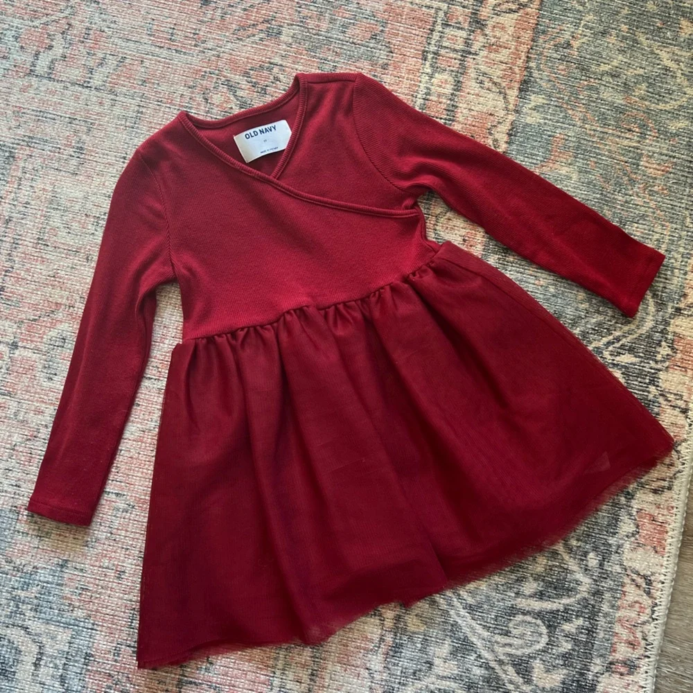 Old Navy Red Toddler Girl Tutu Dress Size 2t